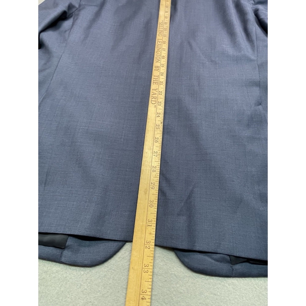 Jos A Bank Mens Traveler Suit 46R 40x27 Navy Blue Tailored Fit Wool 2 Piece Hymn - Picture 14 of 16
